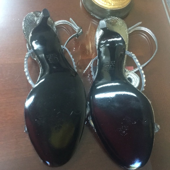 Nina sling back studded heel sandal - Picture 3 of 6